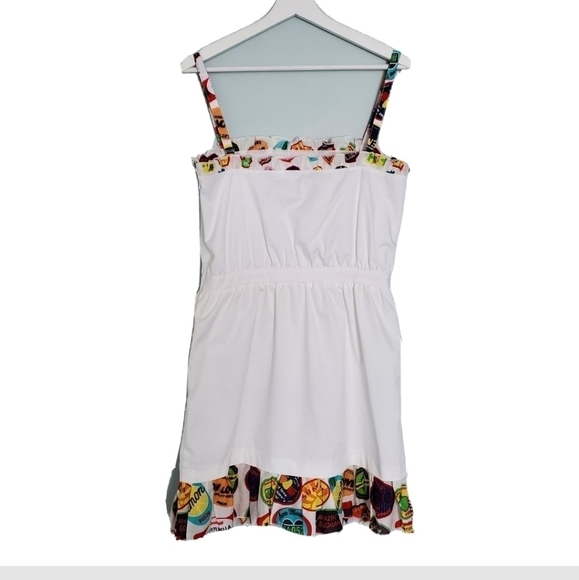NEW Love Moschino White Contrasting Trim Dress - Picture 3 of 5